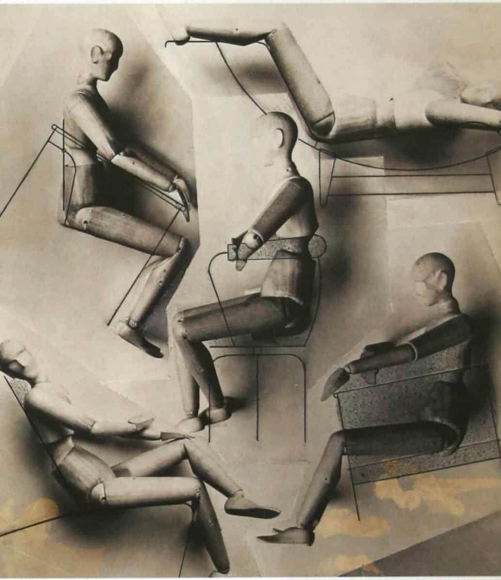 Charlotte Perriand: Etude ergonomique des sièges adaptées aux position du mannequin (1928)