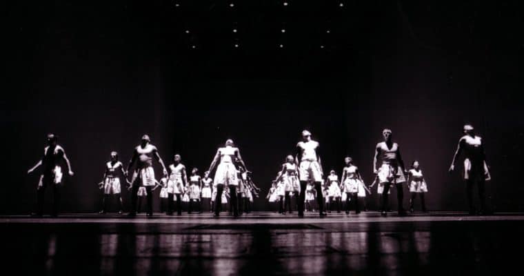 Premiere of Sportstück, 1998 at the Burgtheater in Vienna. Photo by Andreas Pohlmann