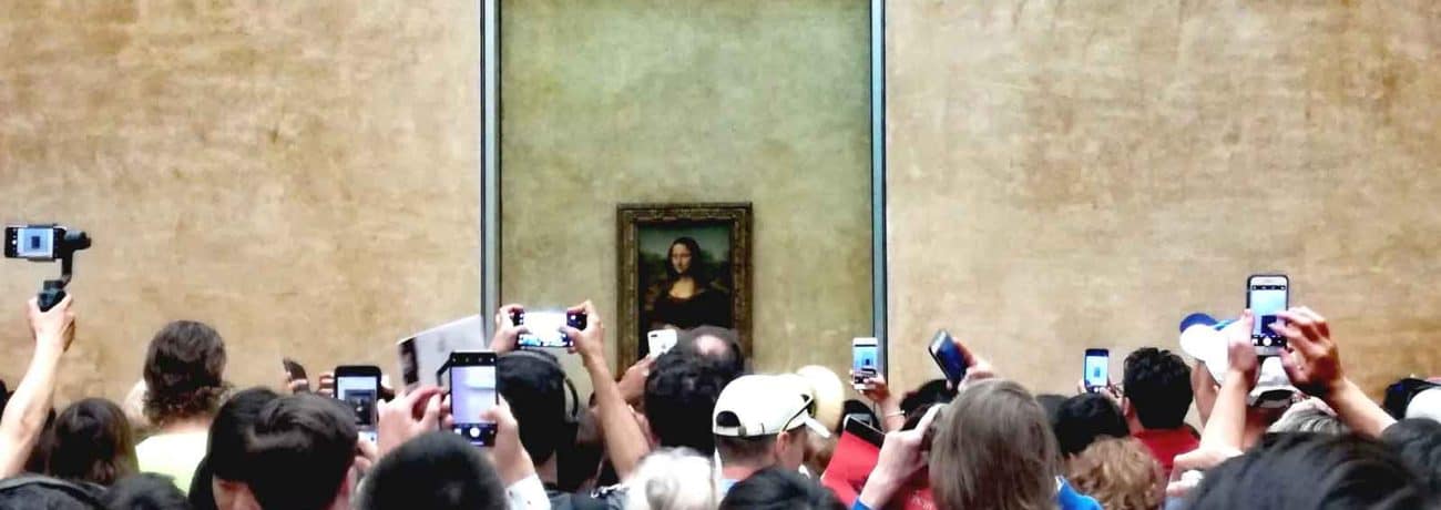 Leonardo da Vinci, La Gioconda , 1503, Louvre museum, Paris. Photo of 16 July 2018 by Anna Pirri.