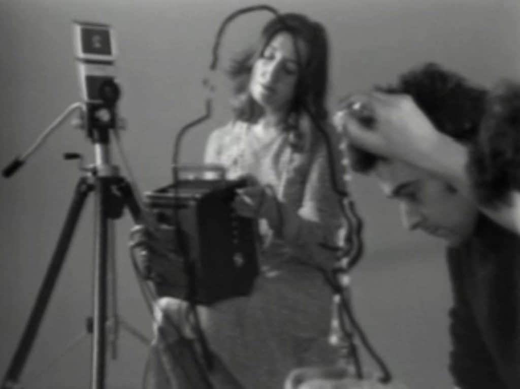 Jean Otth, «Portrait de Laura Papi», 1975, Video Still. Archivio Storico delle Arti Contemporanee, Fondazione La Biennale di Venezia.