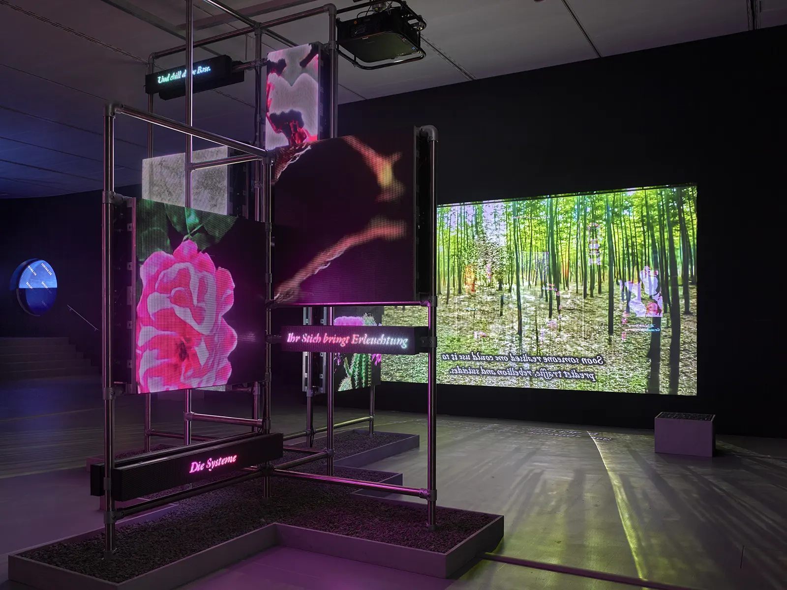 Hito Steyerl, This is the Future, 2019, Video installation, environment.