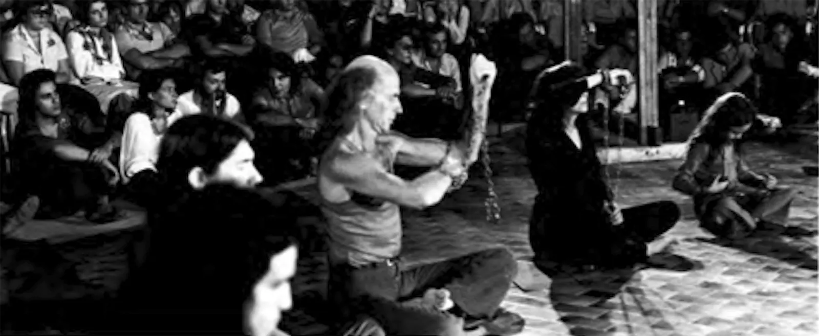 Living Theatre, Seven Meditations. Teatro La Marina, 1976. Foto Ugo Di Pace.