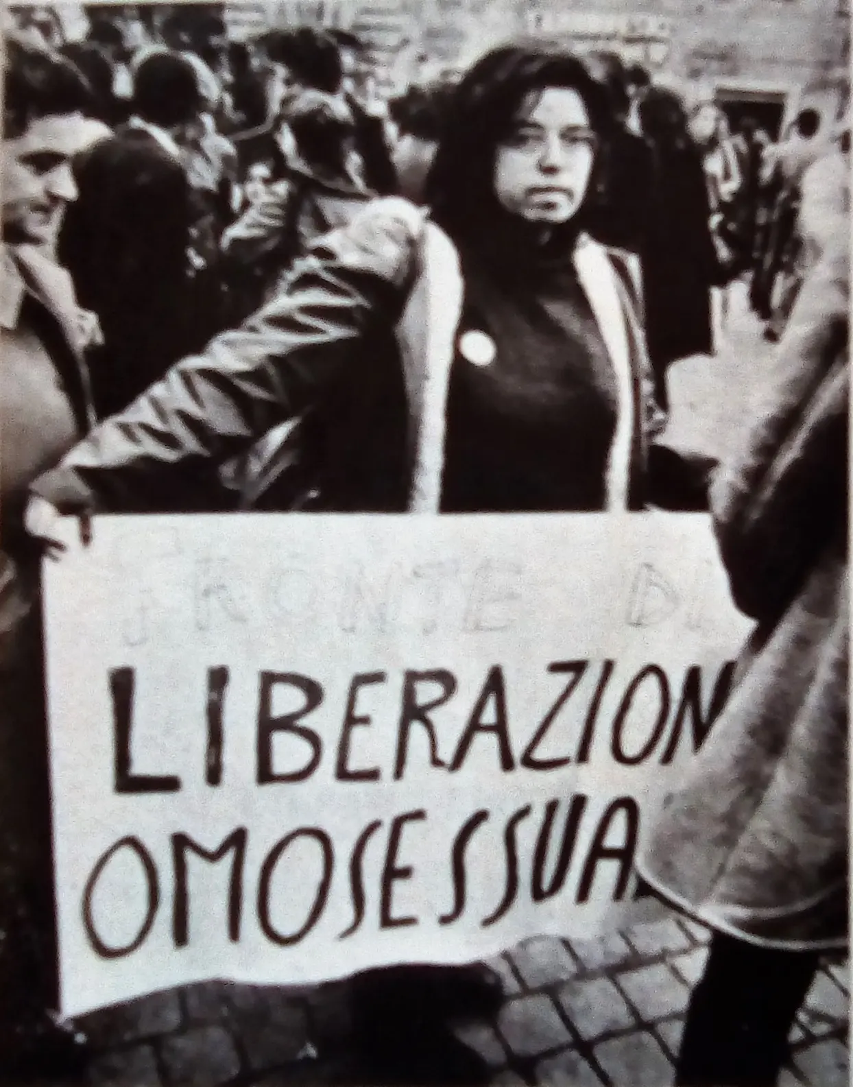 Manifestazione dell'8 marzo 1972 a Campo de' Fiori. In Foto Mariasilvia Spolato. Archivio Panorama.