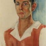 Dario Fo. self-portrait. 1945