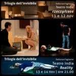 Deflorian-Tagliarini. Reality and Rzeczy-things, poster, November 2014, Teatro India, Rome