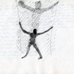 Fabrizio Montecchi, Studio per Il corpo sottile, Album maggio-ottobre 1988. Archivio privato dell'artista